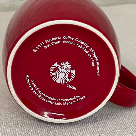 Starbucks SET 3 Holiday Christmas Candy Cane Stripe Mini Espresso Red Etched Mug - Picture 7 of 8
